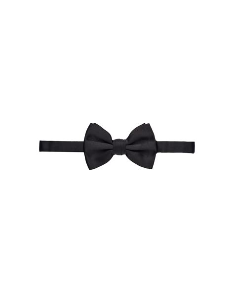 black prada bow|Prada ties for men.